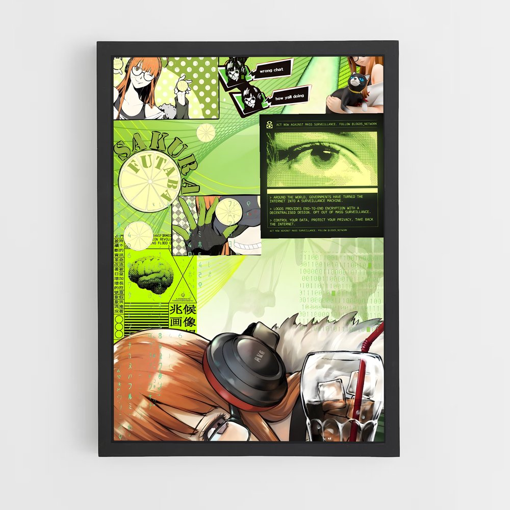 Poster Papeterie Arc-en-Ciel – affiche Persona 5 (vue 2)